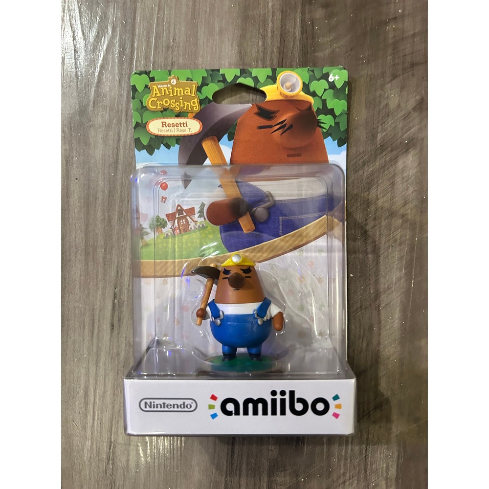 NWT Sealed Nintendo Animal Crossing Resetti Amiibo Figure Wii U 3DS Switch NFC